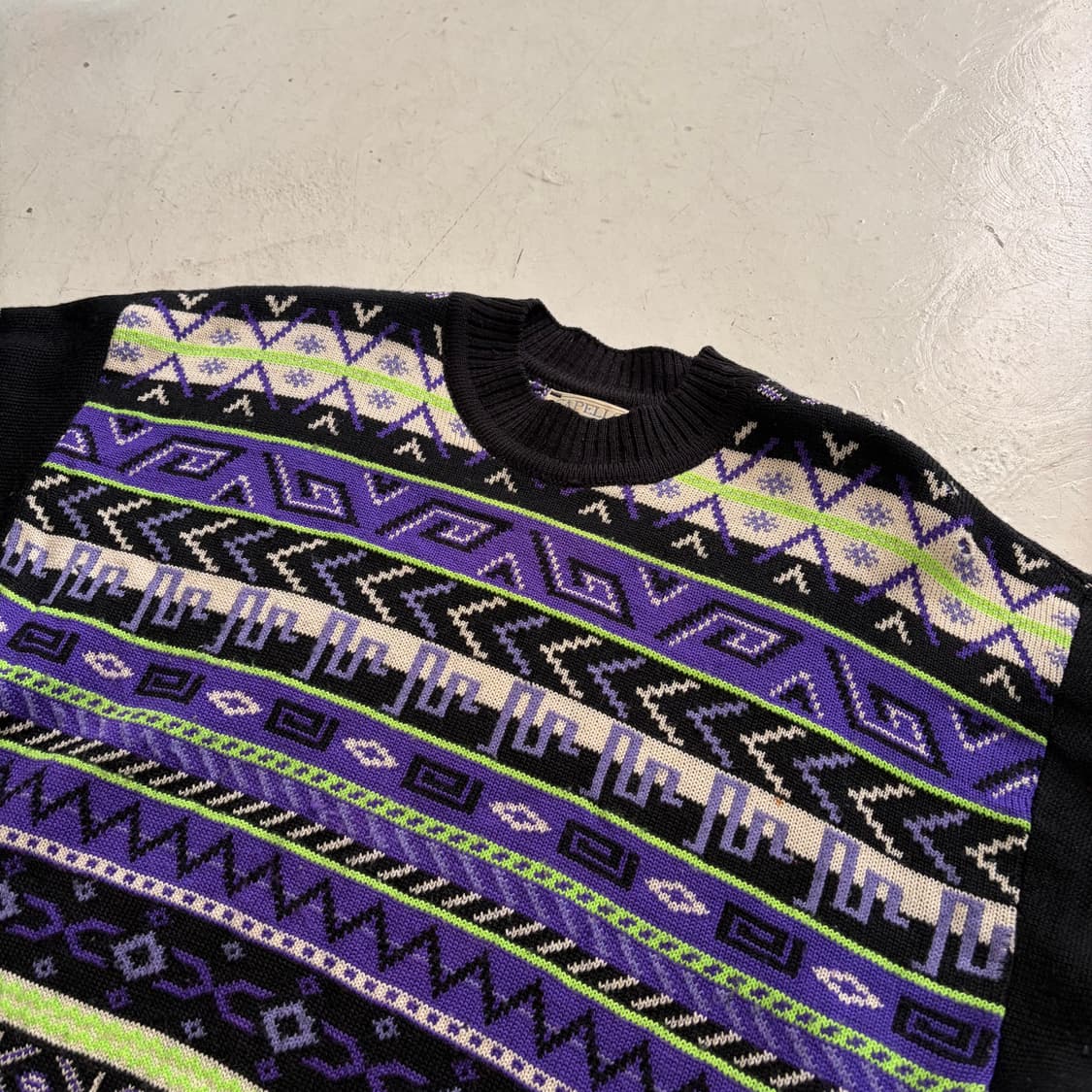 90s Capello 캐나다 빈티지 헤비 니트 스웨터 XL 상품이미지4