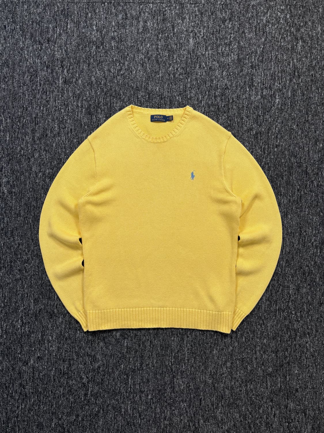 폴로 옐로우 코튼 니트 상품이미지4