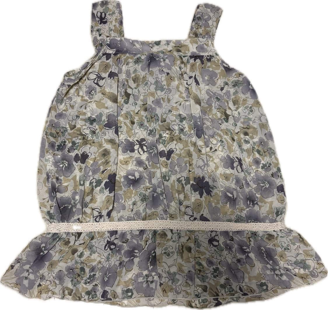 빈티지 플로럴 모리 슬리브리스 상품이미지2