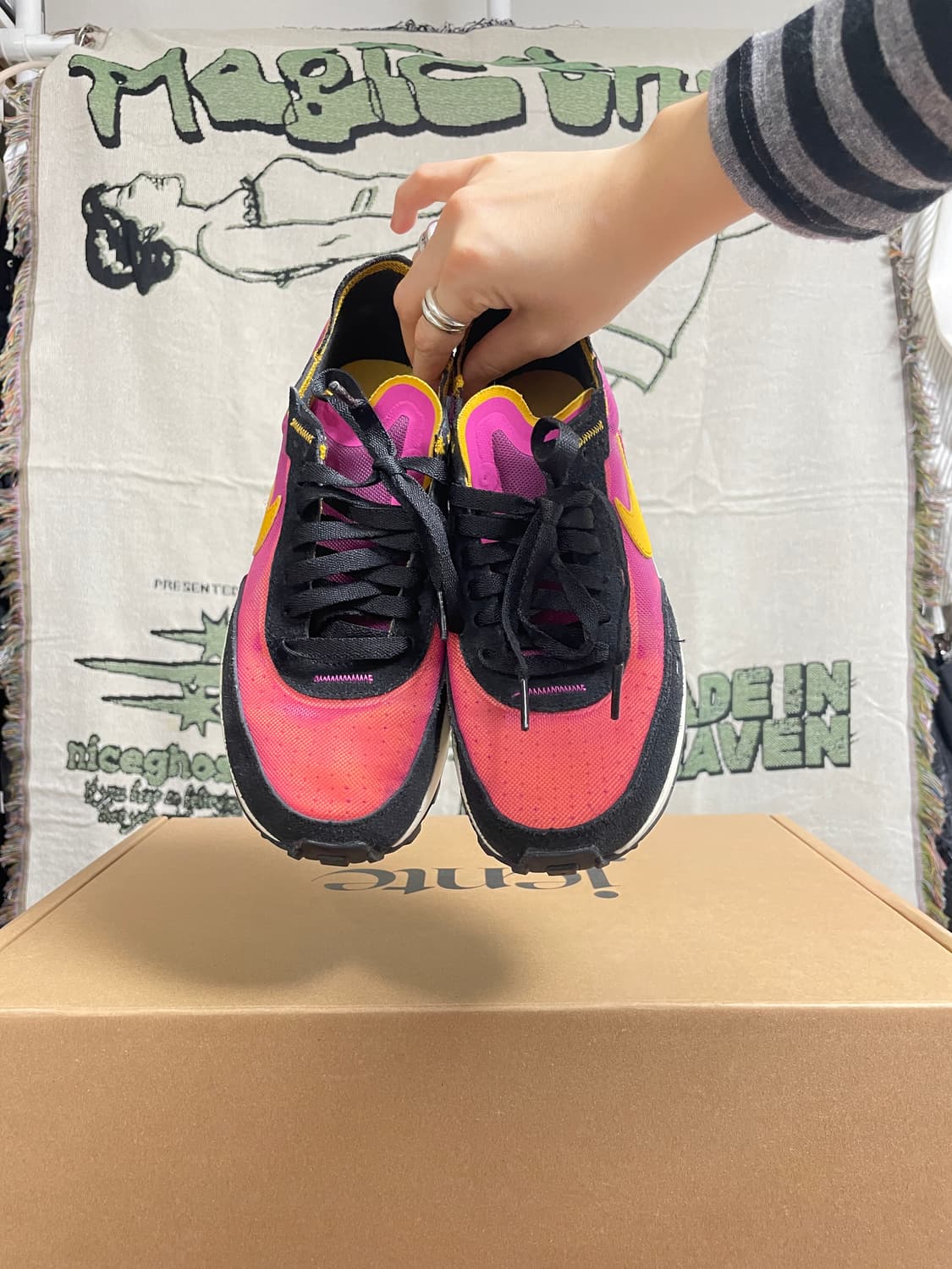 (Nike)나이키 와플 원 액티브 푸시아 245 상품이미지5