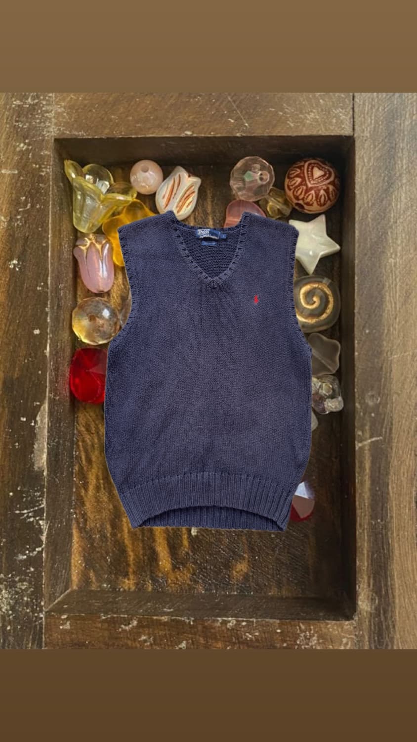 Polo 니트 조끼 상품이미지1