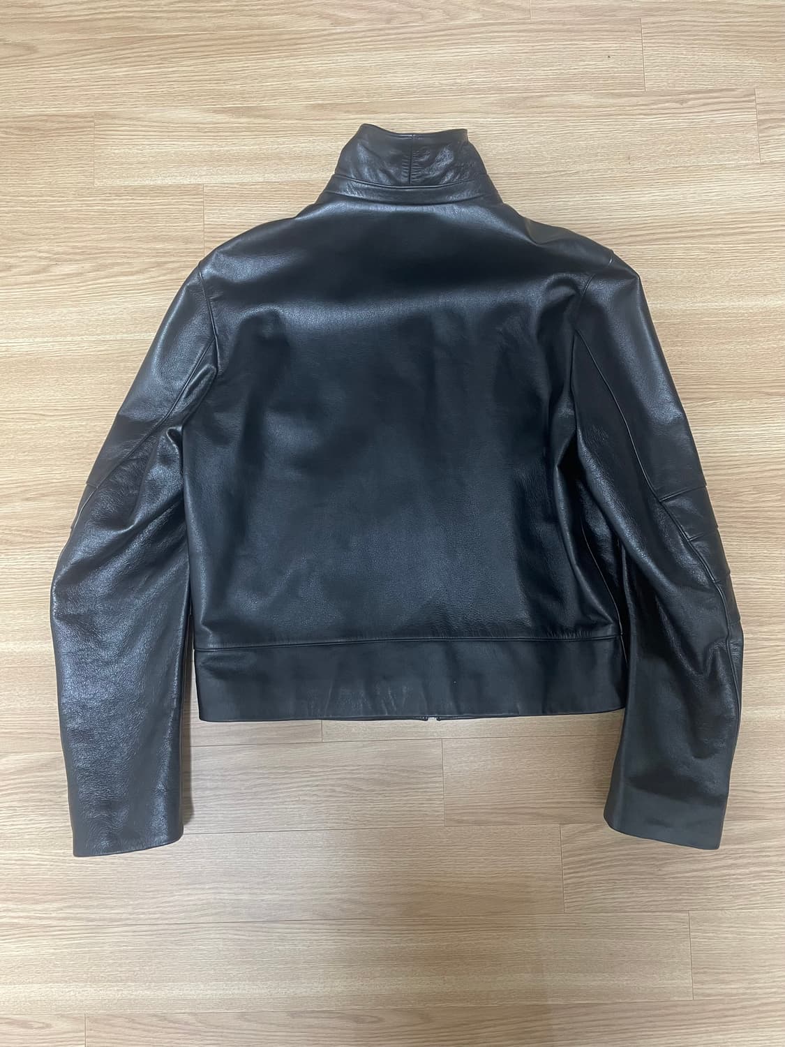 [2] 머듈 레더 자켓 014 appendix black 상품이미지3