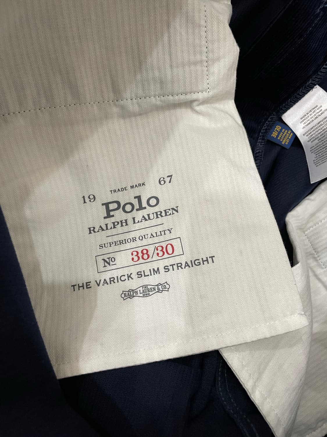 폴로 랄프로렌 코듀로이 팬츠 네이비 상품이미지8