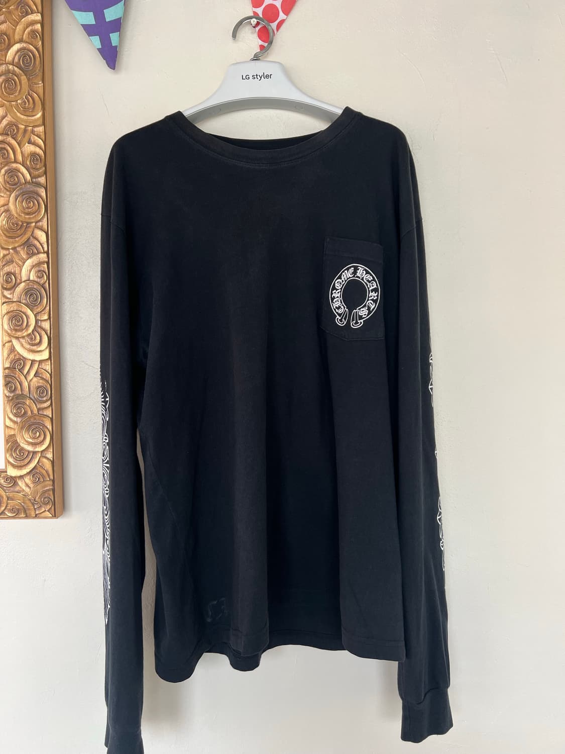 [XL] 크롬하츠 홀스슈 플로랄 롱슬리브 상품이미지1