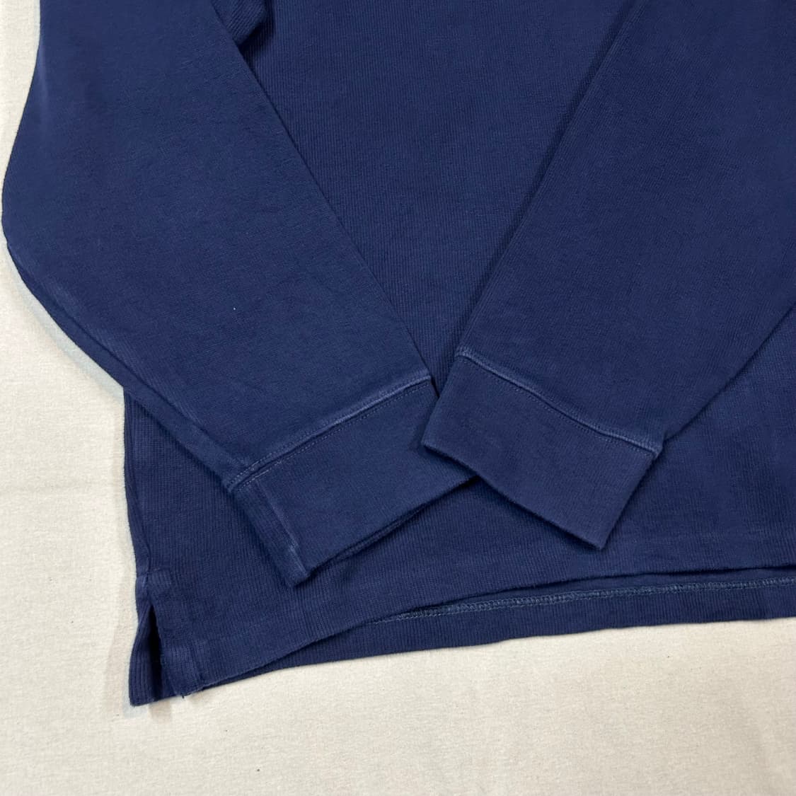 XXL) 폴로 랄프로렌 네이비 반집업 풀오버 코튼 니트 상품이미지5