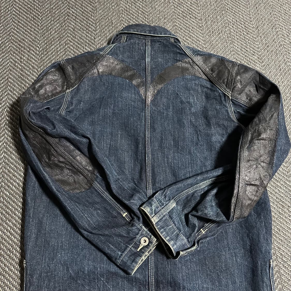 Evisu 페인팅 로고 데님 자켓 상품이미지6
