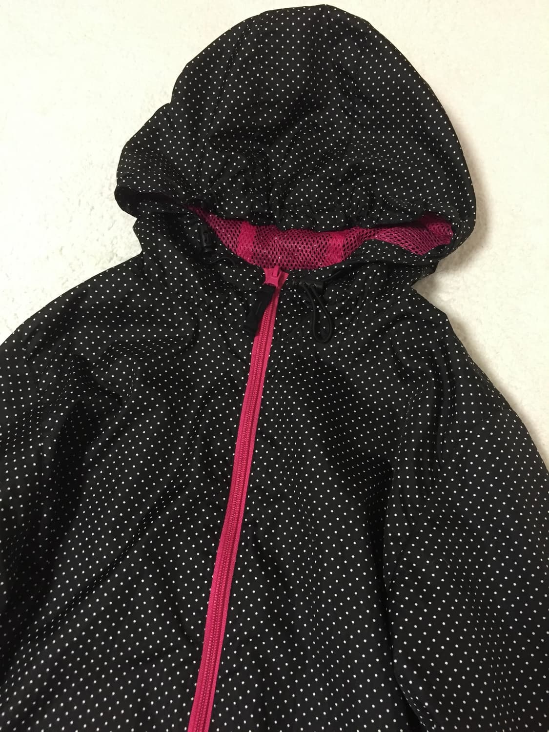 빈티지 스포티 블랙 도트 바람막이 상품이미지2