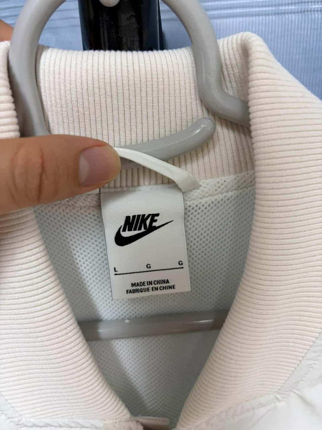 나이키 화이트 봄버 자켓 L 상품이미지4
