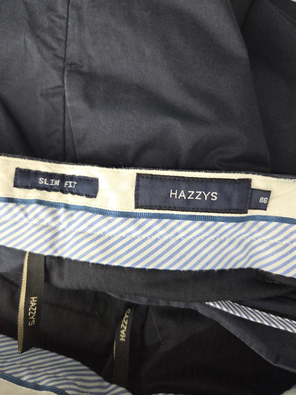 HAZZYS 헤지스 슬림핏 네이비 면 반바지 상품이미지4