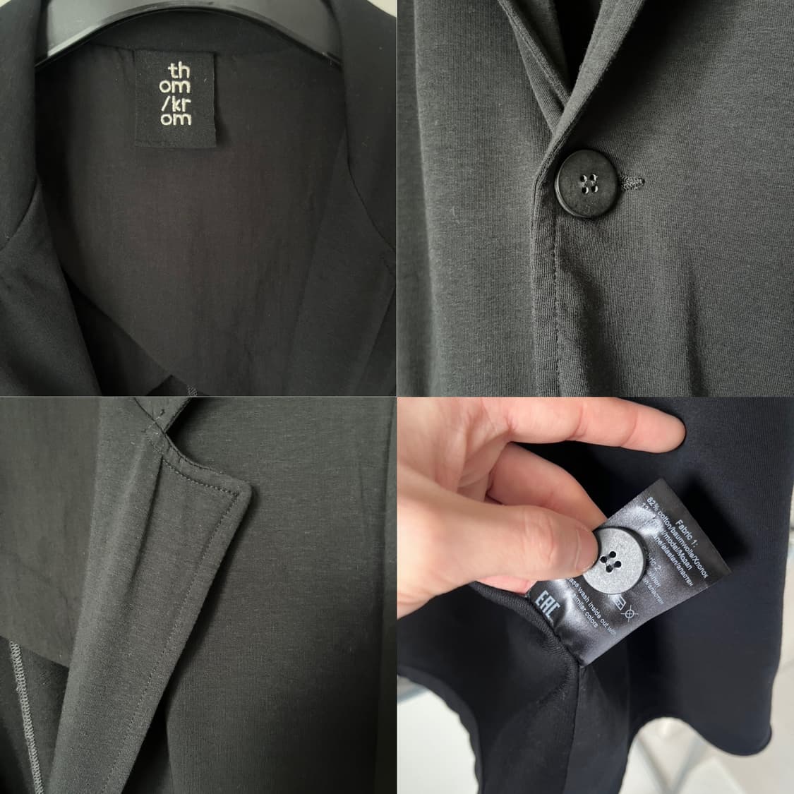 Thom/Krom Scar-Stitch One Button Blazer  상품이미지10