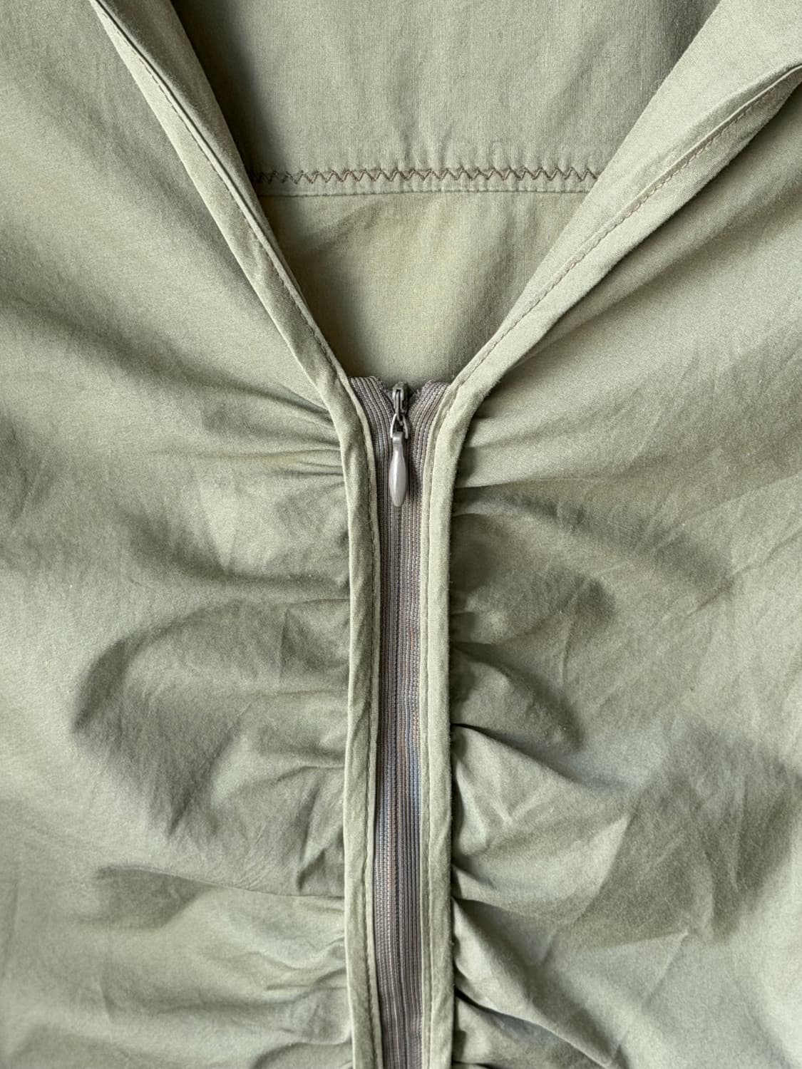 미스식스티 90‘s gathered zip-up shirts 상품이미지4