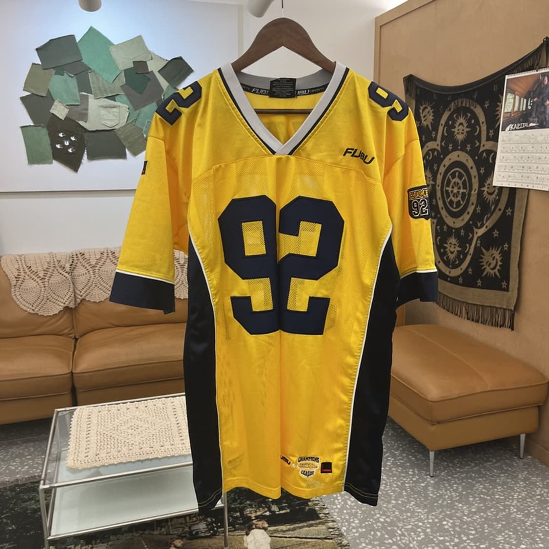FUBU 후부 레트로 챔스 92 럭비 져지 유니폼 L C11792 상품이미지3