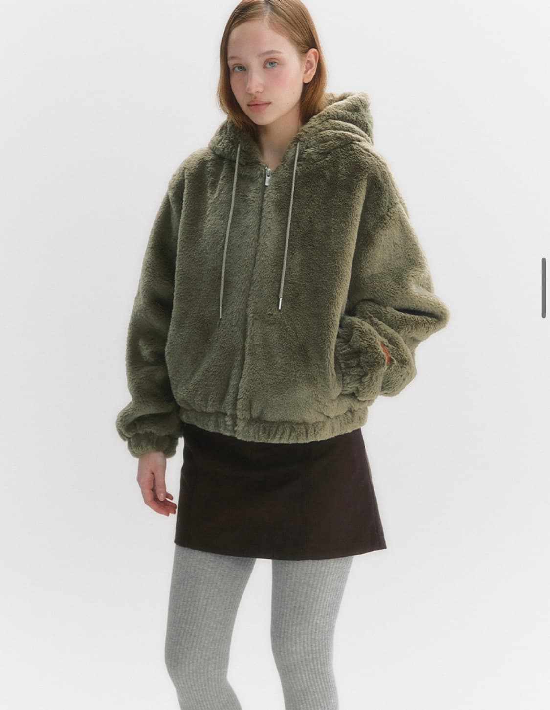 마리끌레르 퍼 후드자켓 상품이미지2