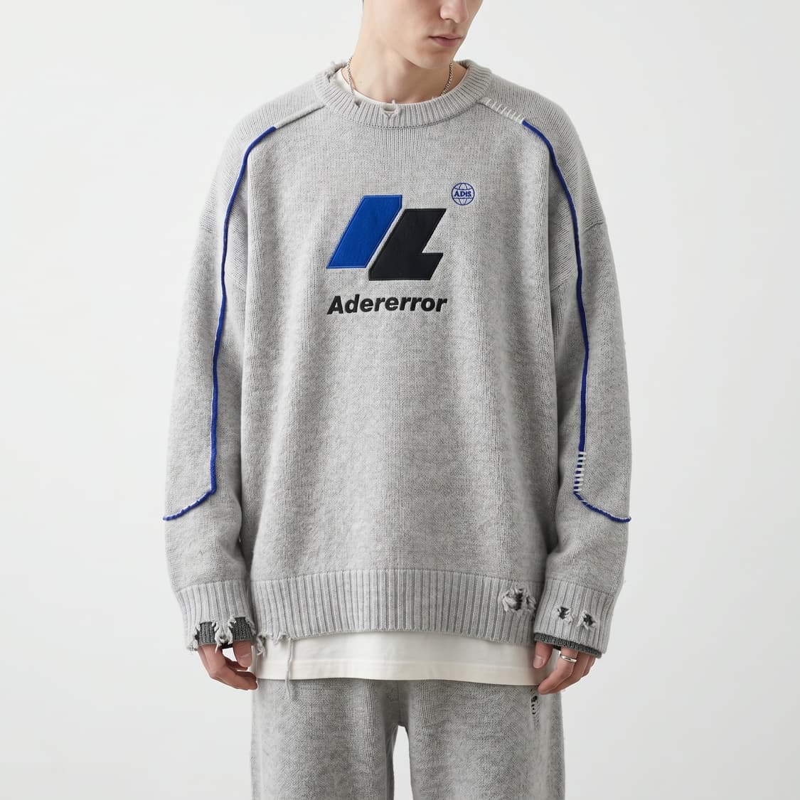 자라 x 아더에러 오버사이즈 울 스웨터 그레이 L-XL 상품이미지1