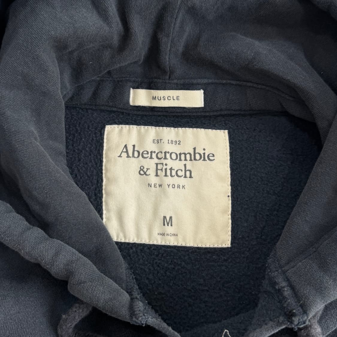 Abercrombie 아베크롬비 아치로고 네이비 후드티 상품이미지5