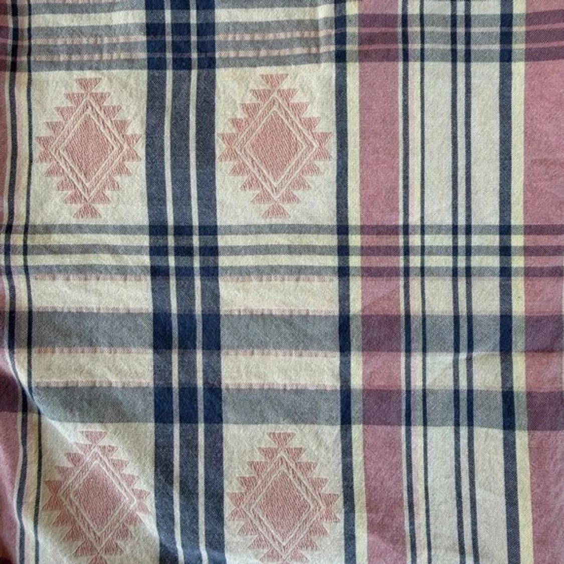 RRL 더블알엘 자카드 마드라스 워크셔츠 핑크/인디고 상품이미지3