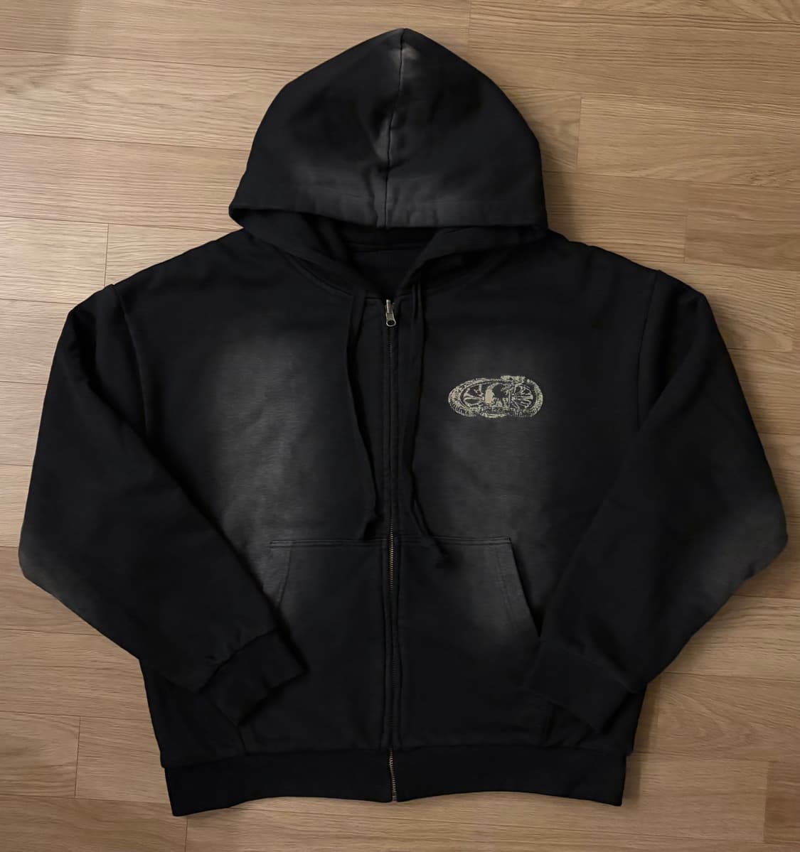 SNAKE BONE REVERSIBLE HOOD ZIP UP BLACK 상품이미지2