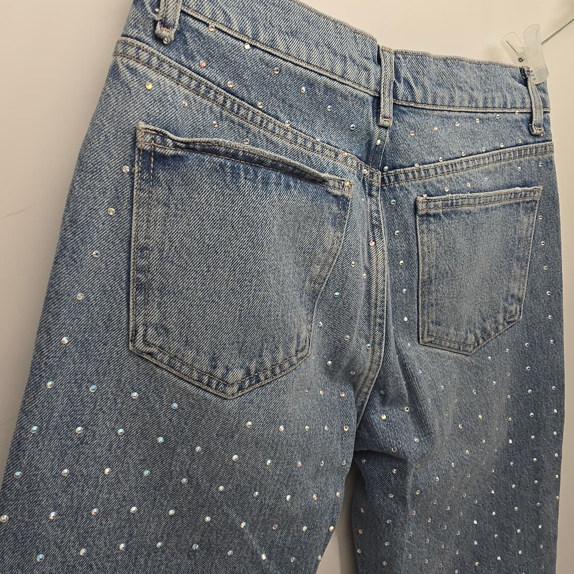 ZARA 스톤 장식 여성 데님 팬츠 EUR 36 상품이미지9