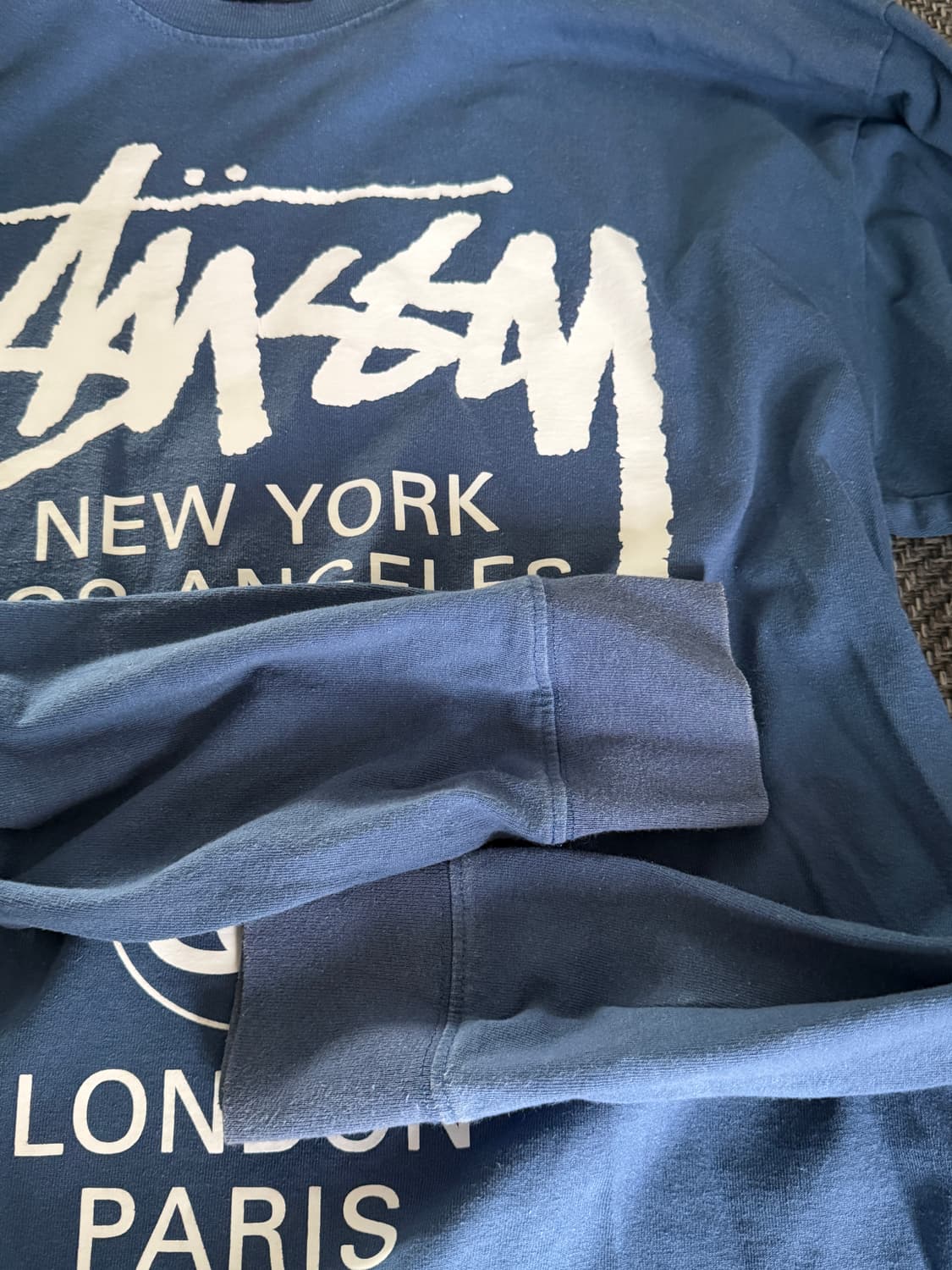 스투시 월드투어 롱슬리브 티셔츠 미드나잇 상품이미지4