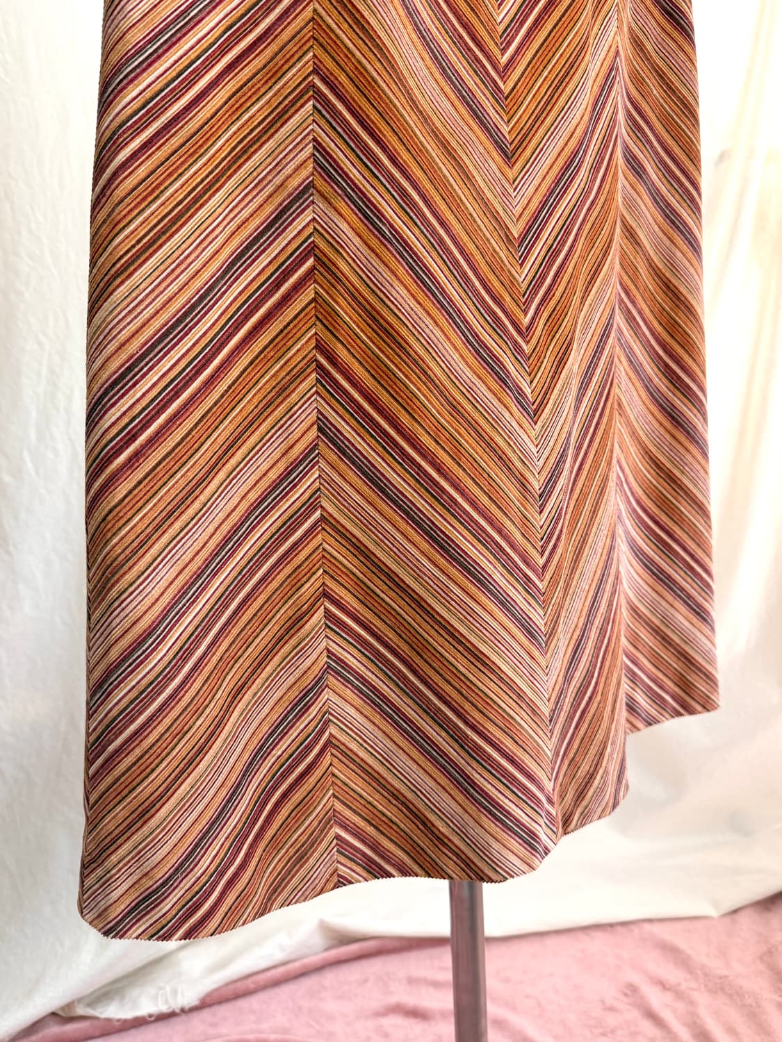 Waxen 코듀로이 스트라이프 스커트 (JPN) 상품이미지5