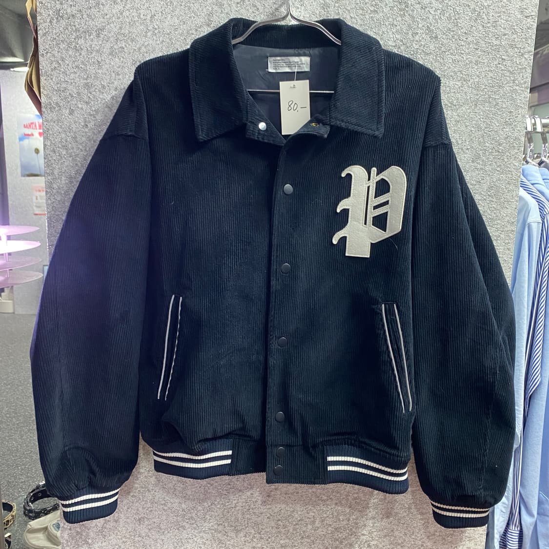 파르티멘토 코로듀이 네이비 바시티 자켓 B3816 상품이미지2