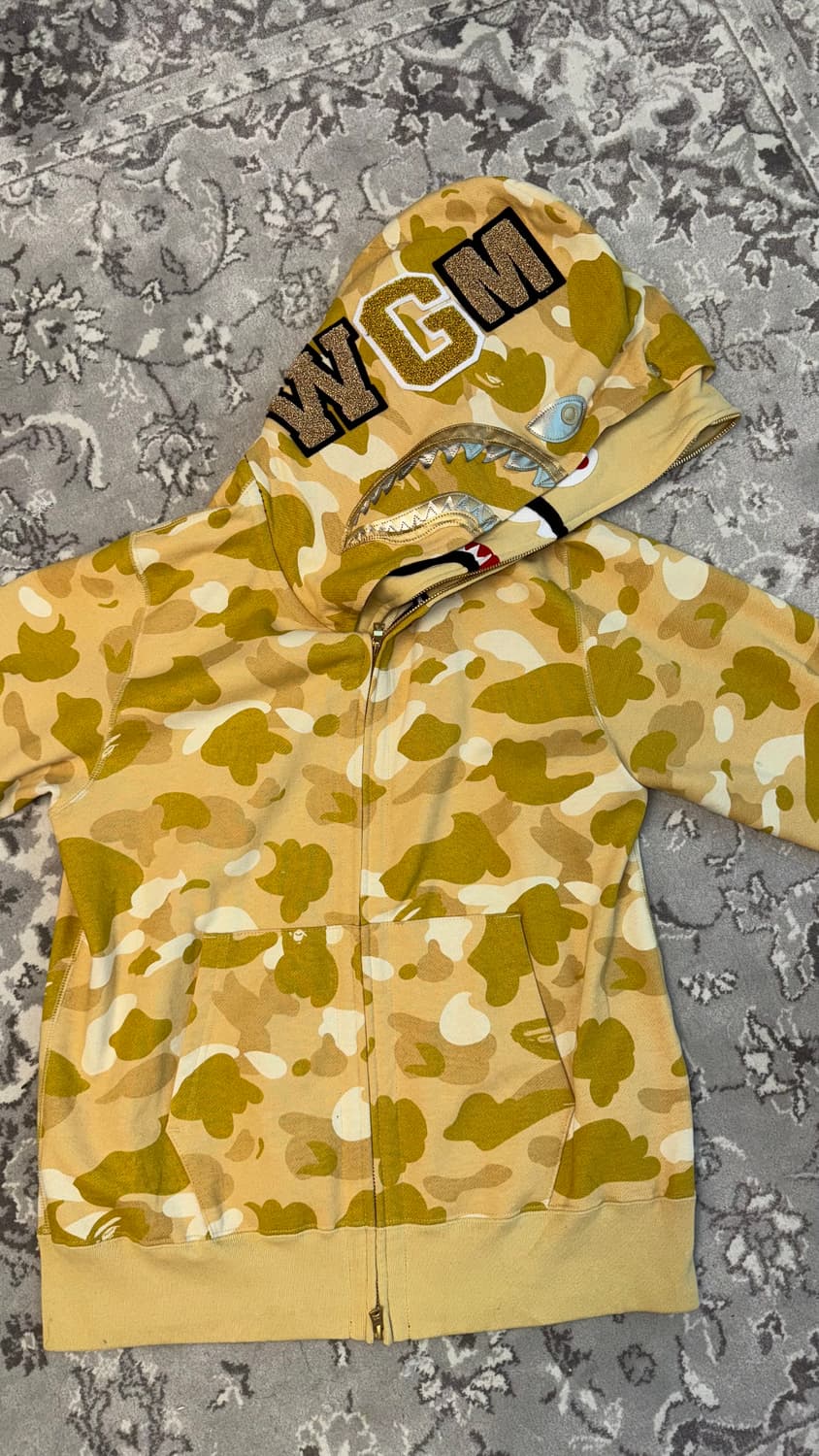 베이프 샤크 후드 Desert Camo (Yellow) 상품이미지2