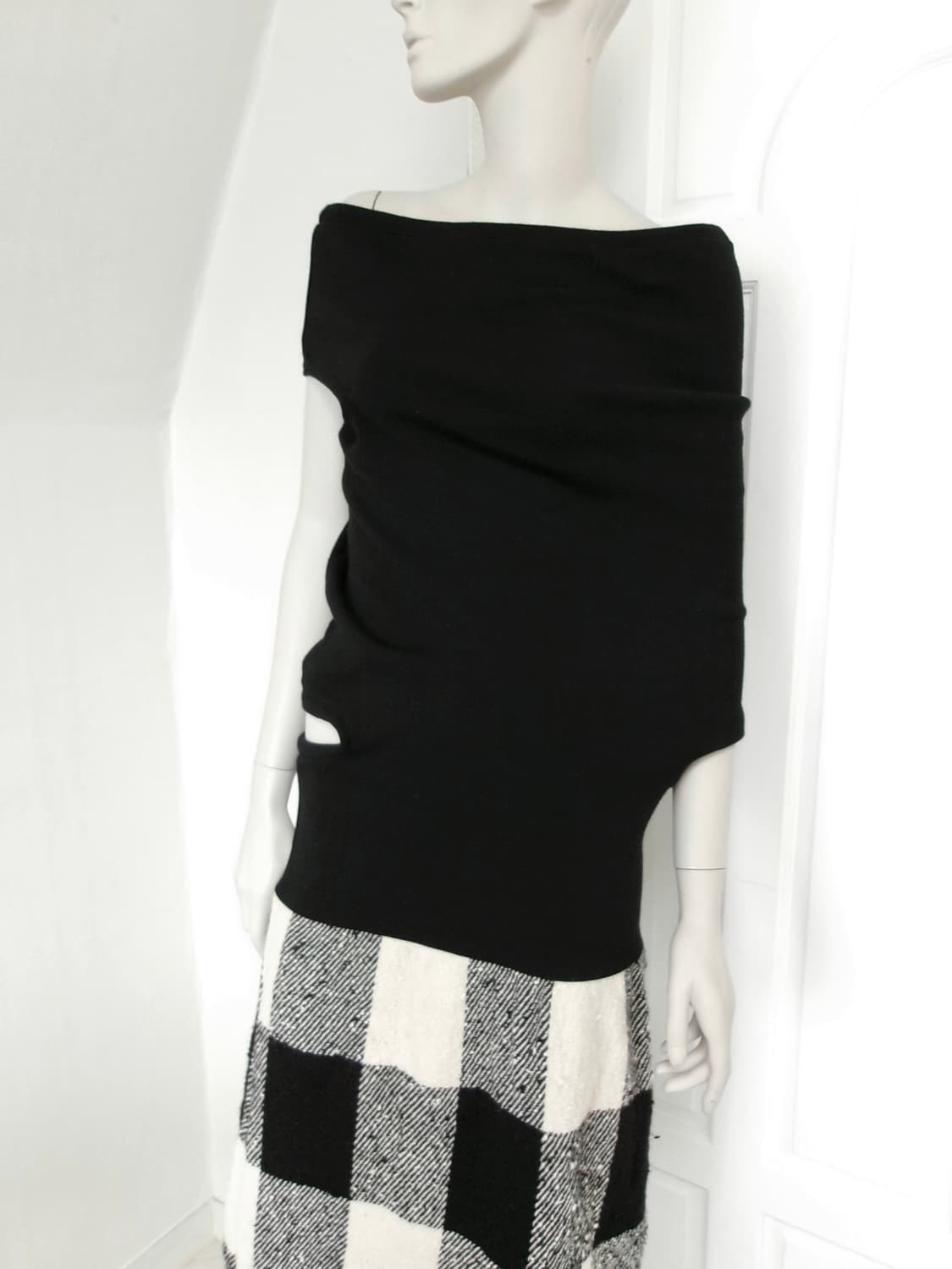 꼼데가르송 Asymmetric Check Heavy Dres 상품이미지9