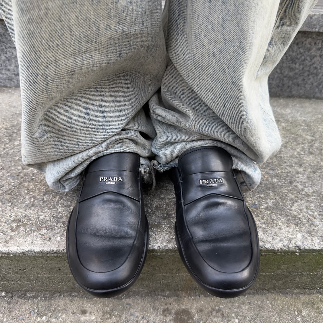 00s 블랙 프라다 스포츠 로퍼 상품이미지6