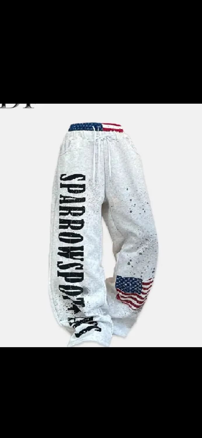 아메리카 새깅 더티그래픽 팬츠 y2k 펑크 남여공용 상품이미지1