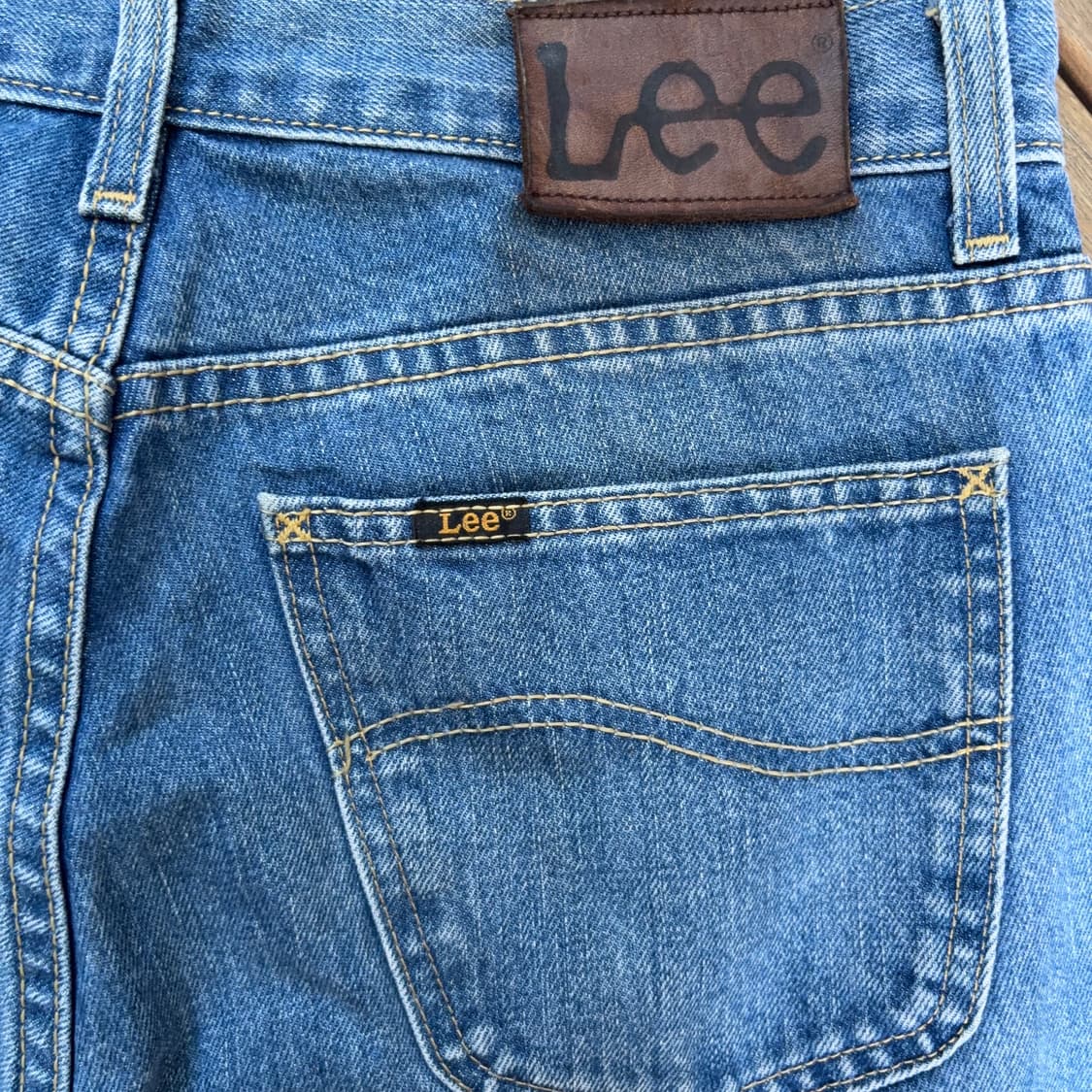 90s~00s 리 Lee 버튼 플라이 스트레이트 데님 팬츠 상품이미지8