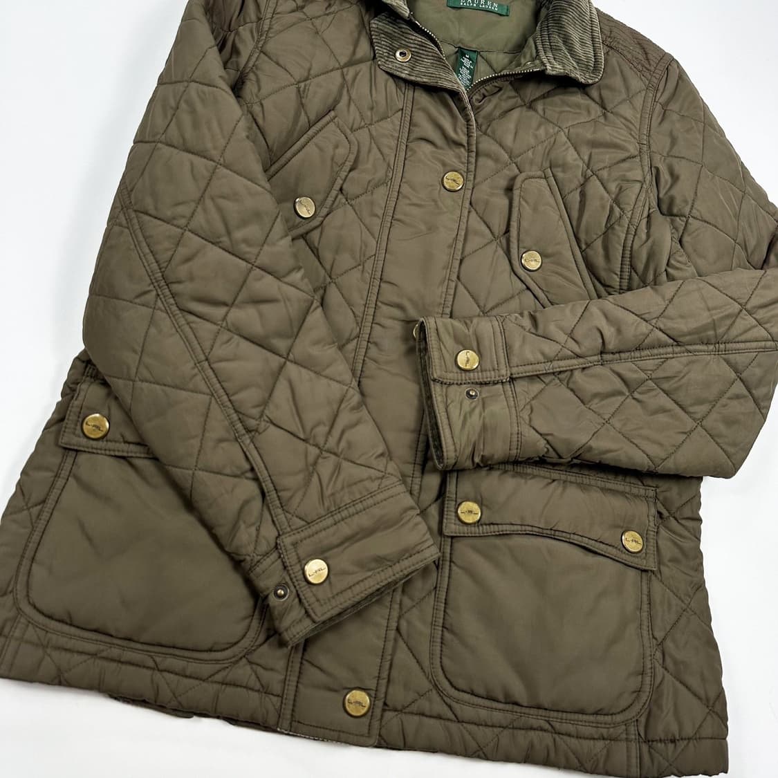 폴로 랄프로렌 RL 클래식 카키 퀼팅자켓 (M 여성추천) 상품이미지3