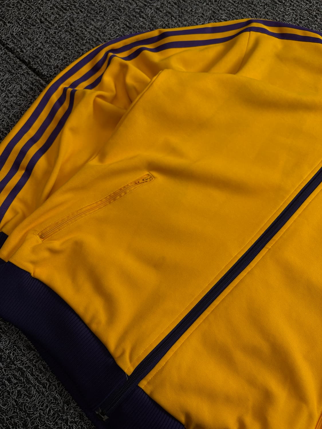 00s 아디다스 올드스쿨 베켄바우어 퍼플 옐로우 트랙탑 져지 1791 상품이미지3