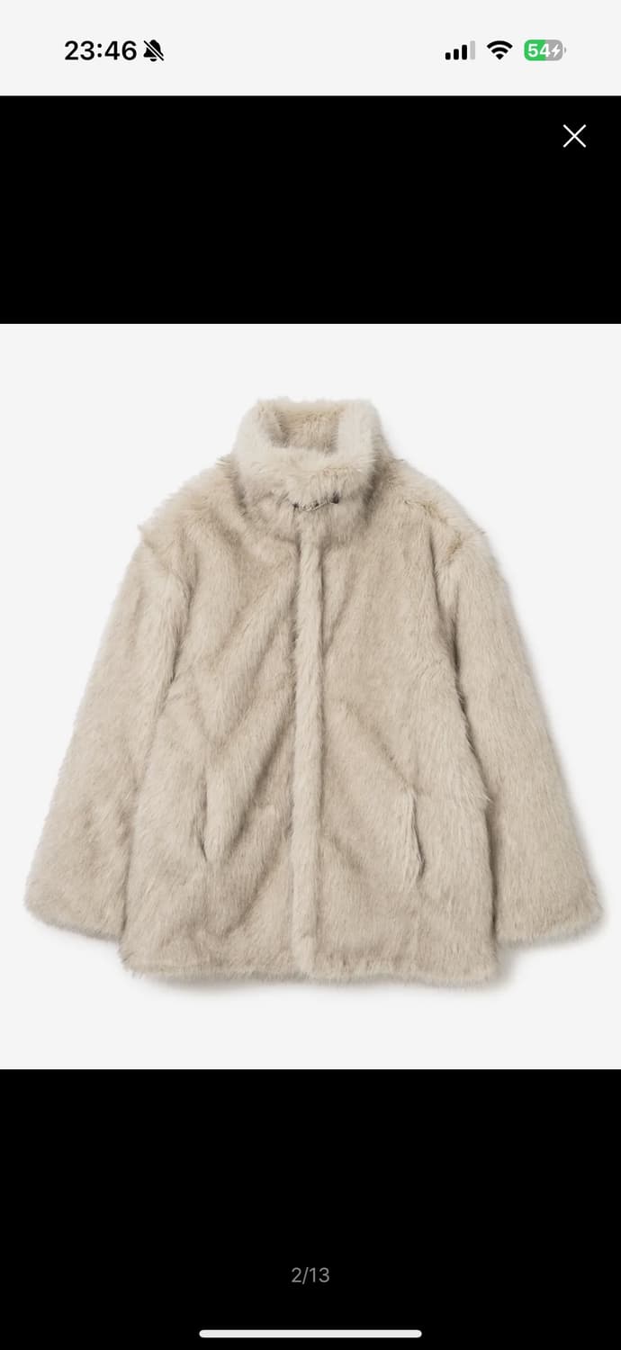 밀로우먼 버클 롱 헤어 퍼 자켓 상품이미지1