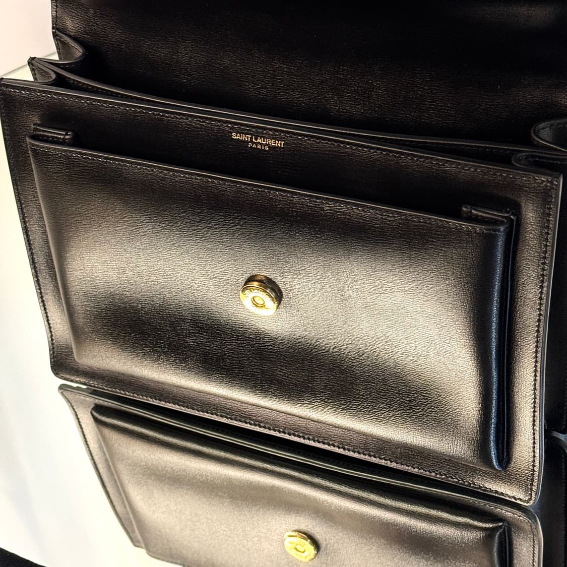 [정품] 입생로랑 선셋백 라지 체인백 블랙 골드 금장 상품이미지10