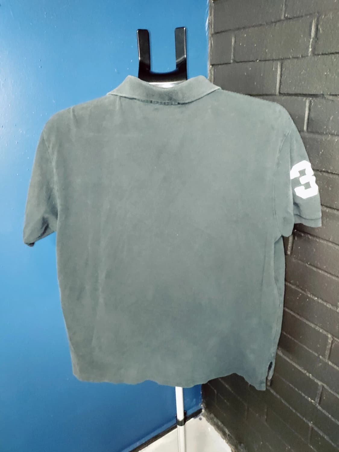 폴로 랄프로렌 빅포니 반팔 카라 티셔츠 블랙 화이트 상품이미지4