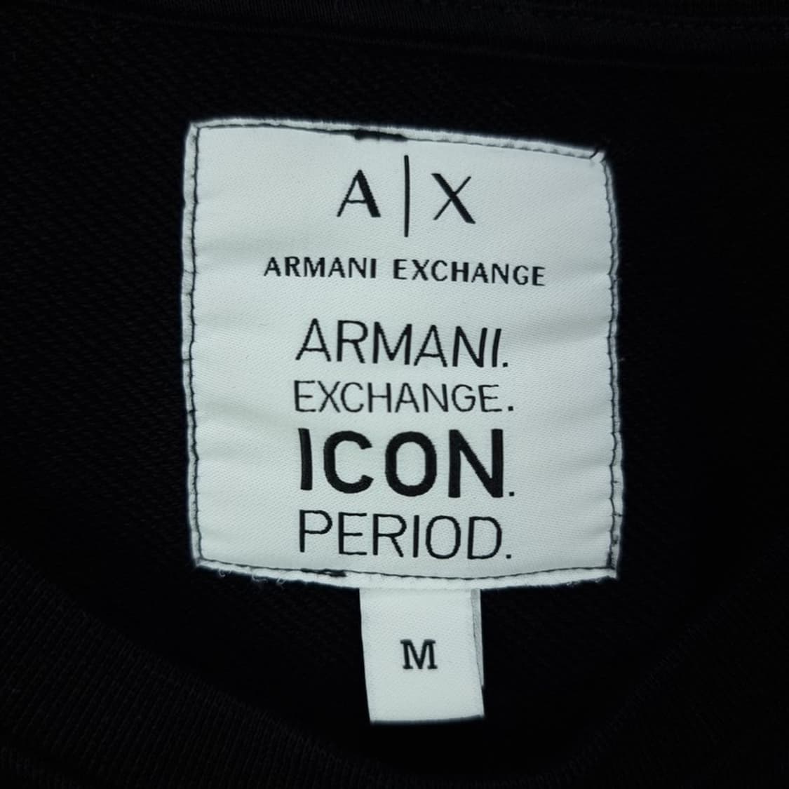 [아르마니] 빅로고 프린팅 오버핏 맨투맨 블랙 P01569 상품이미지6