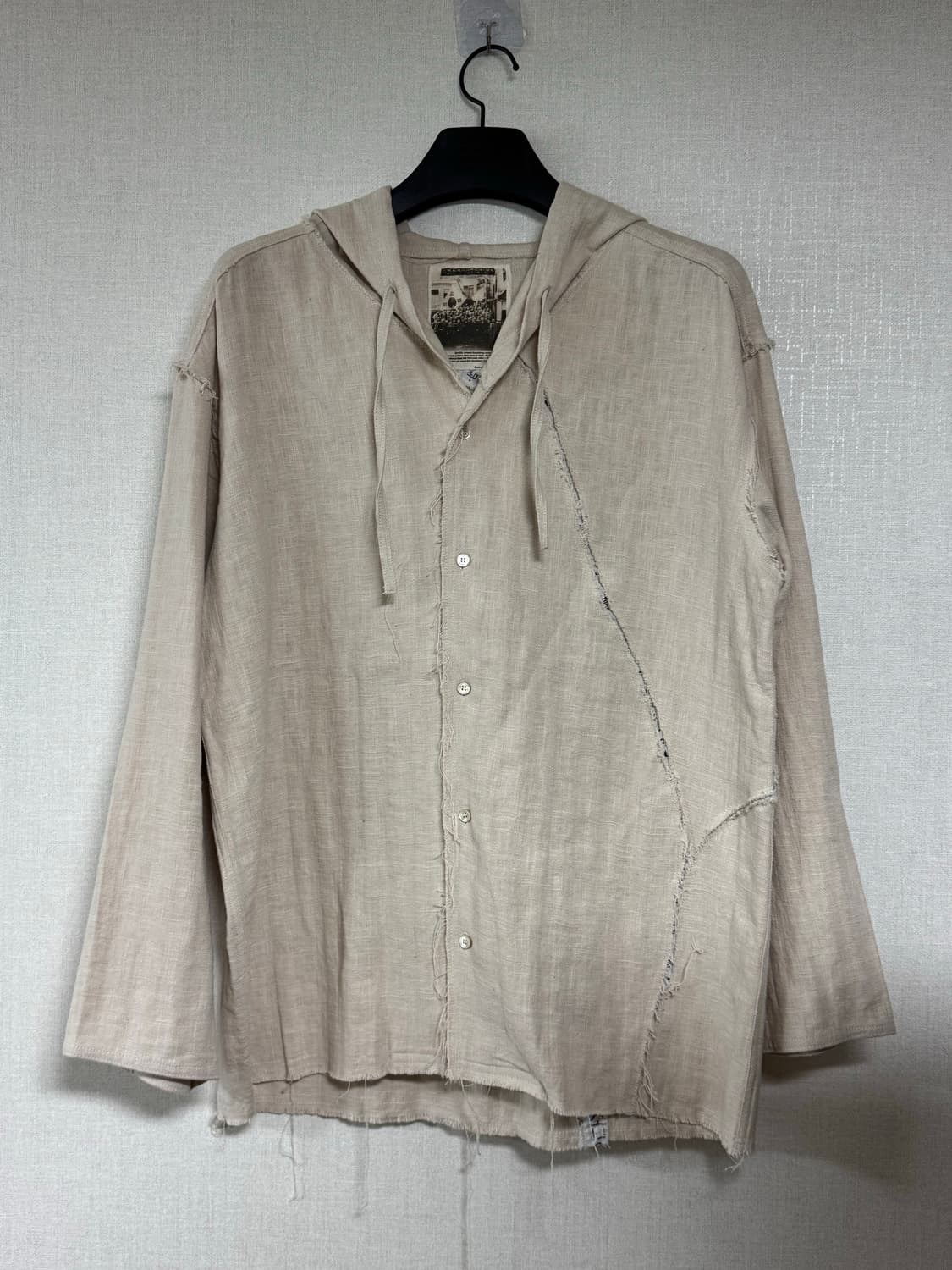 SAN263-1 오버핏 린넨 후드 상품이미지1