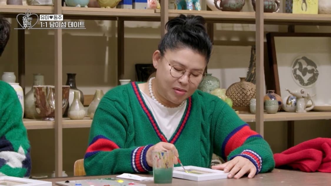 구찌 웹케이블 삼선 브이넥 니트 상품이미지5