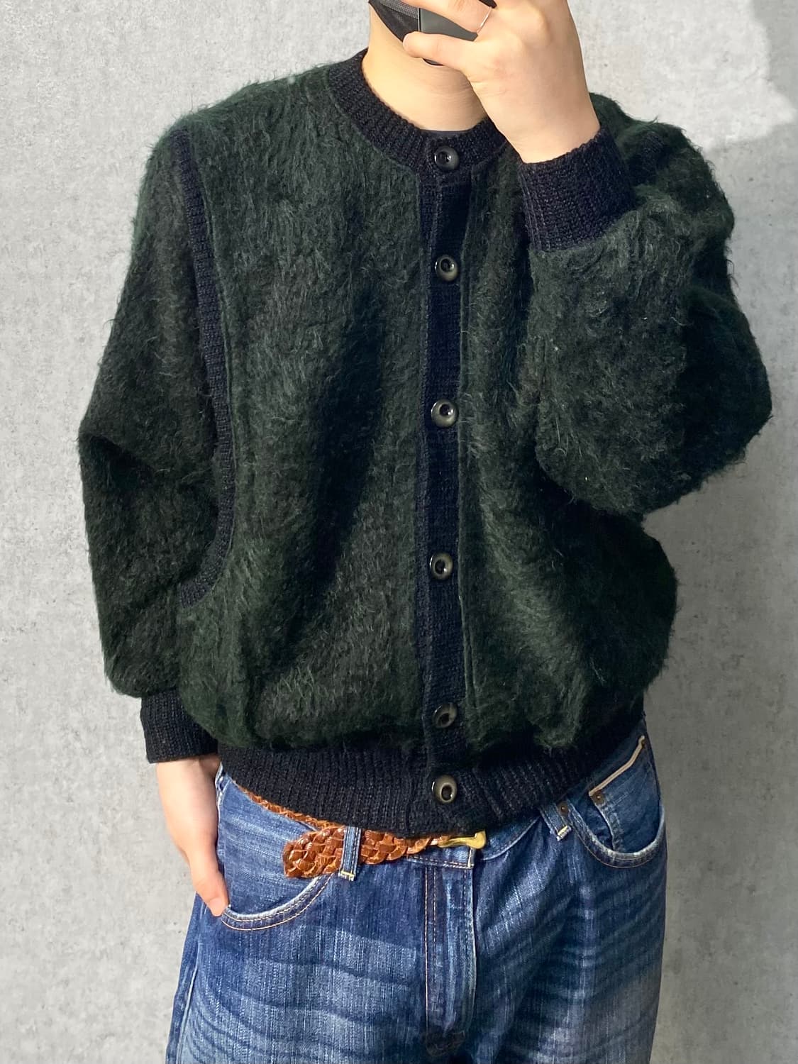 [F] Vintage 빈티지 모헤어 울 니트 가디건 상품이미지6