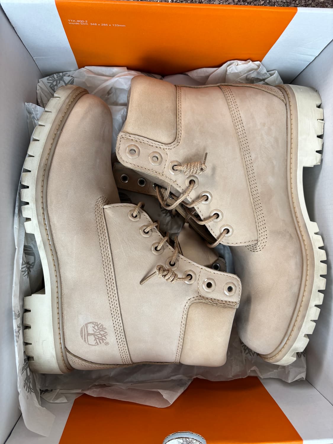 팀버랜드 워커 부츠 7W 베이지 상품이미지1