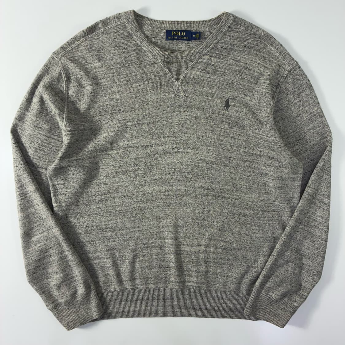 Polo  폴로 랄프로렌 자수 코튼 그레이 니트  상품이미지1