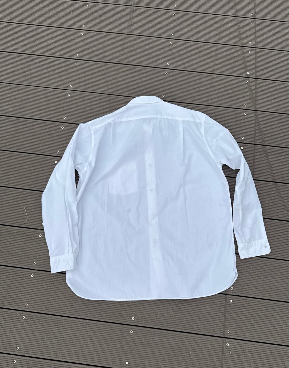 (L)나나미카 레귤러 칼라 윈드 화이트 셔츠 상품이미지2