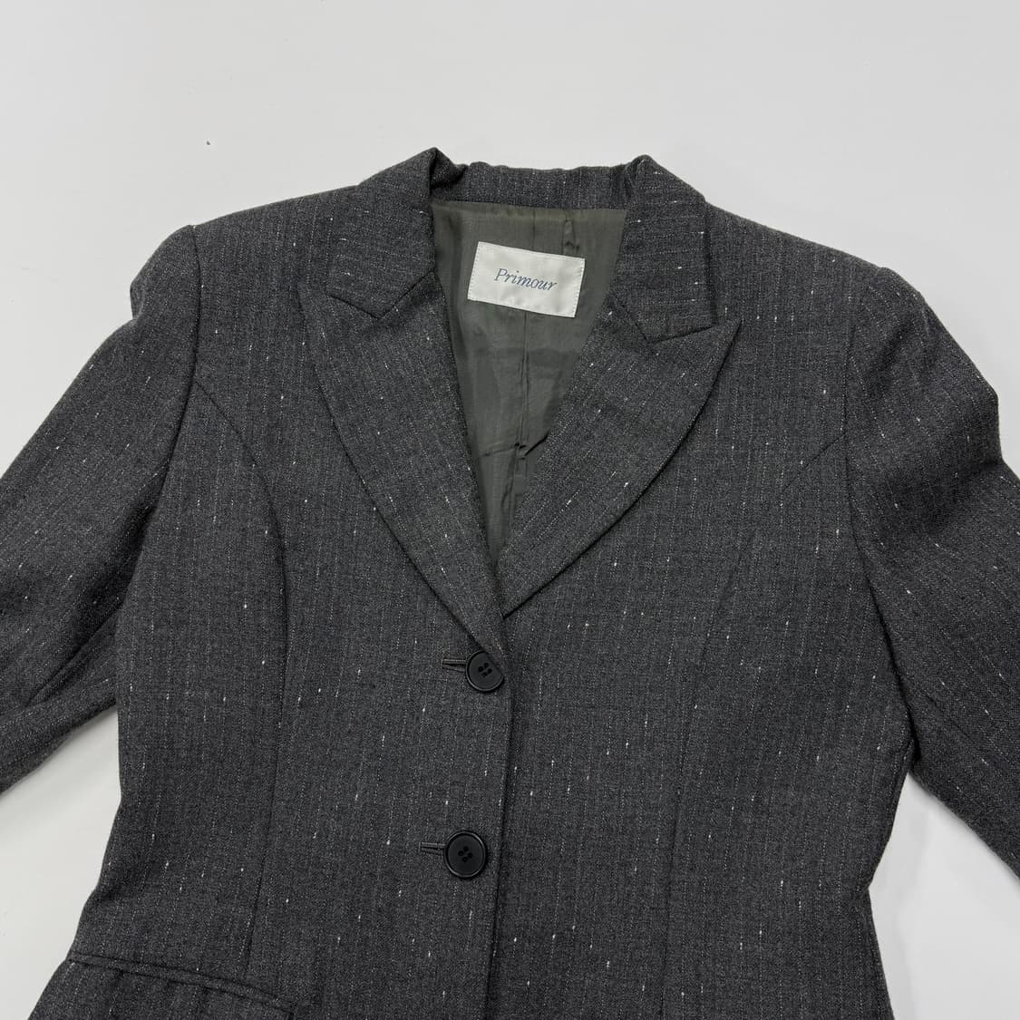 Peaked lapel wool jacket 상품이미지4
