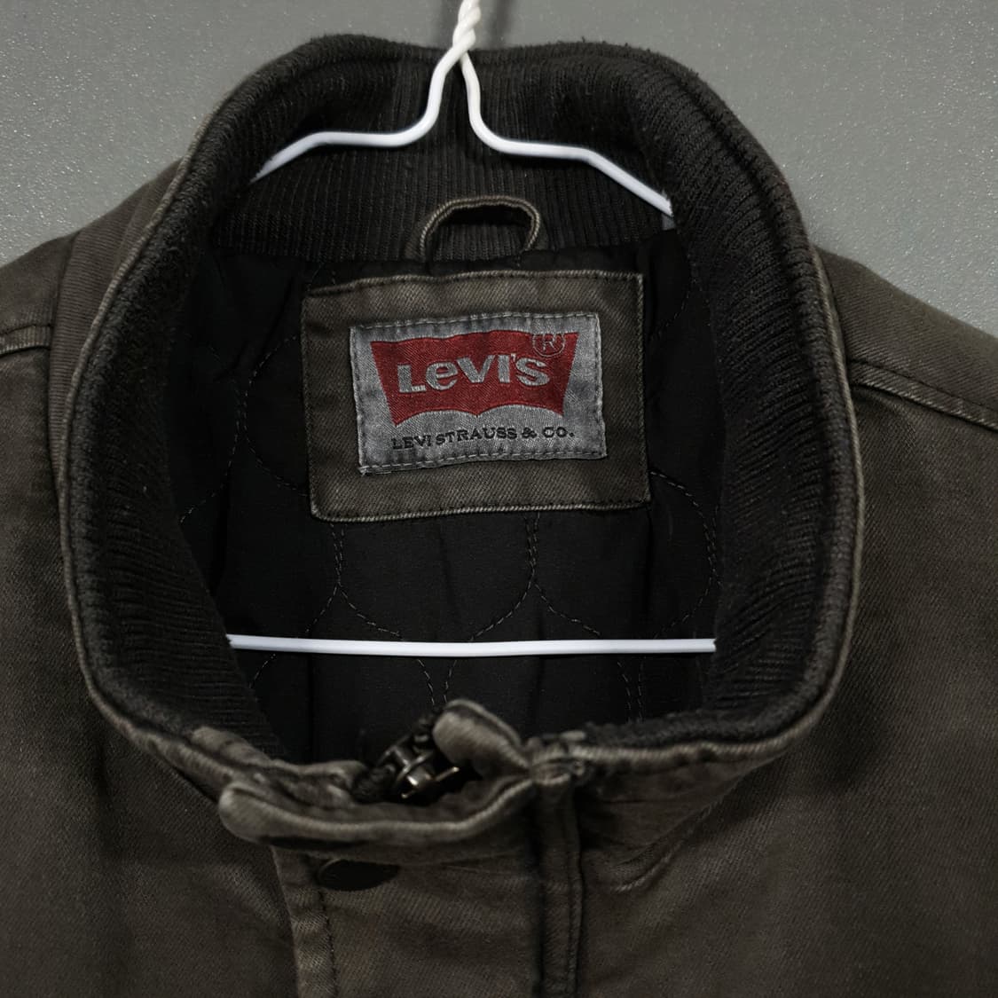 실측 XL 리바이스 신형 디트로이트 워크 자켓 데저트 카키 올리브 블루종 상품이미지2