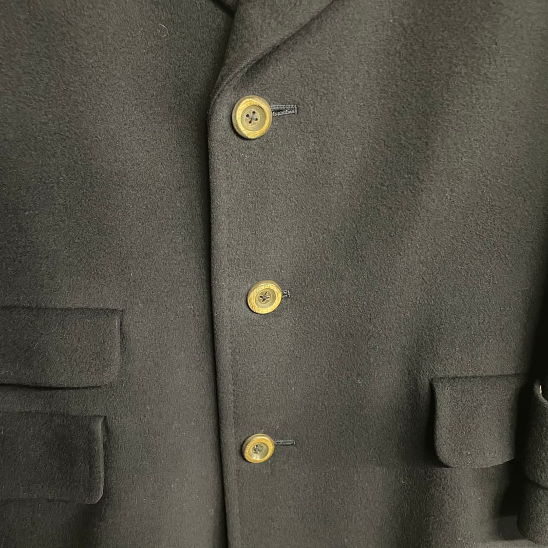 90s 버버리 싱글 브레스티드 울 코트 상품이미지4