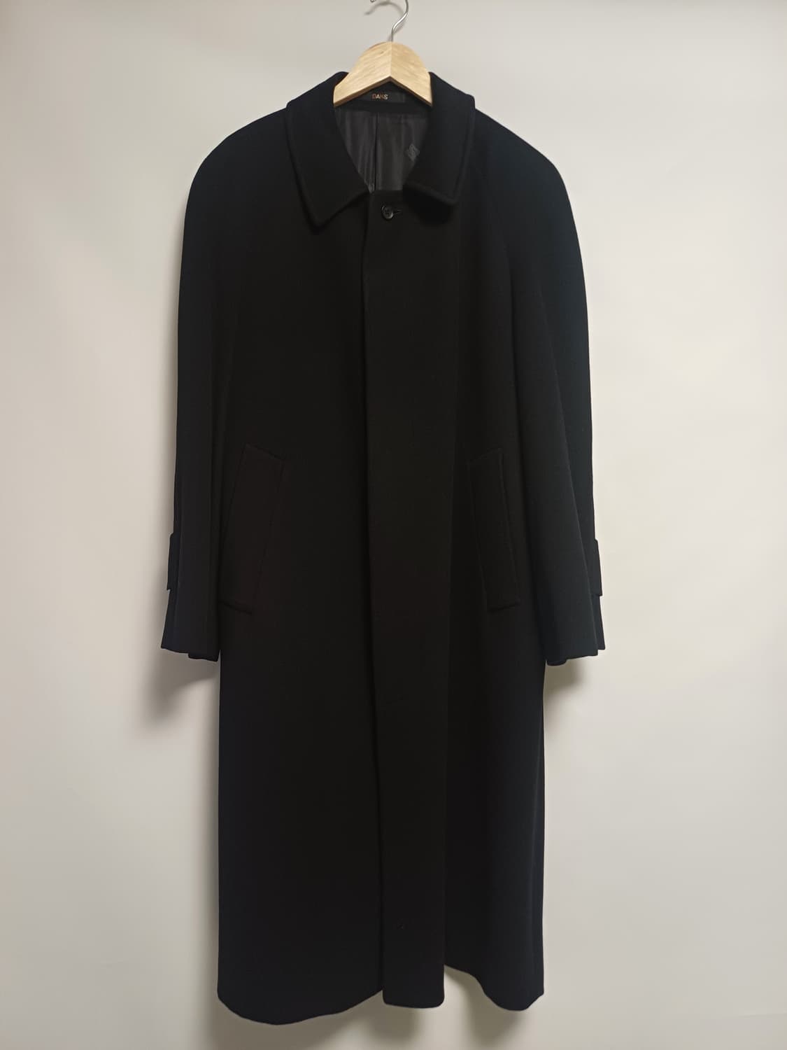 [DAKS] 캐시미어30 울 롱코트 • 클래식 히든 싱글 • A+ 상품이미지1