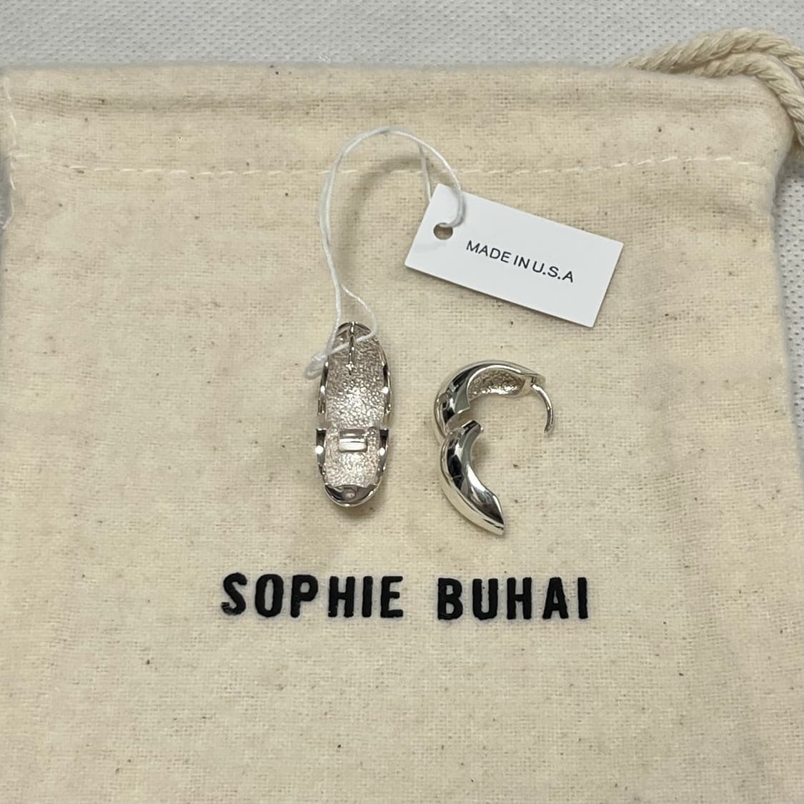 소피부하이 26ss HINGED 후프 귀걸이/실버 상품이미지3