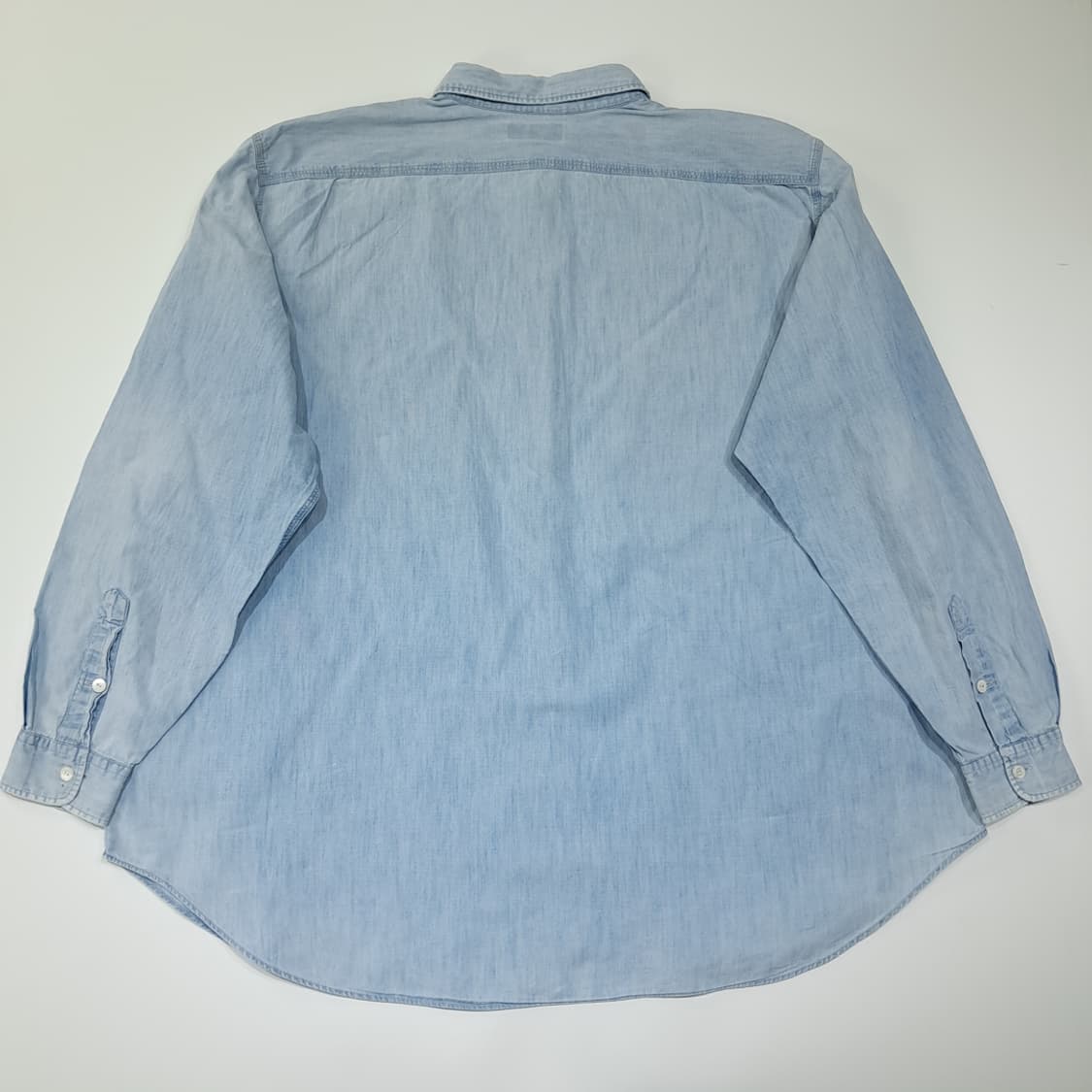 CL631 3XLT 폴로 90s 데님 워크 샴브레이 셔츠 남방 상품이미지6