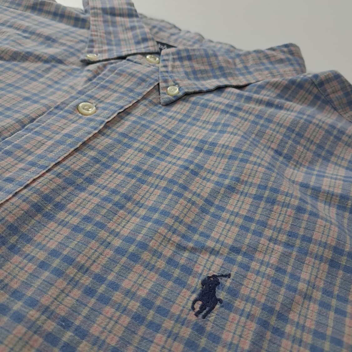 CK822 2XL 폴로 00s 클래식 마드라스 반팔 셔츠 남방 상품이미지4