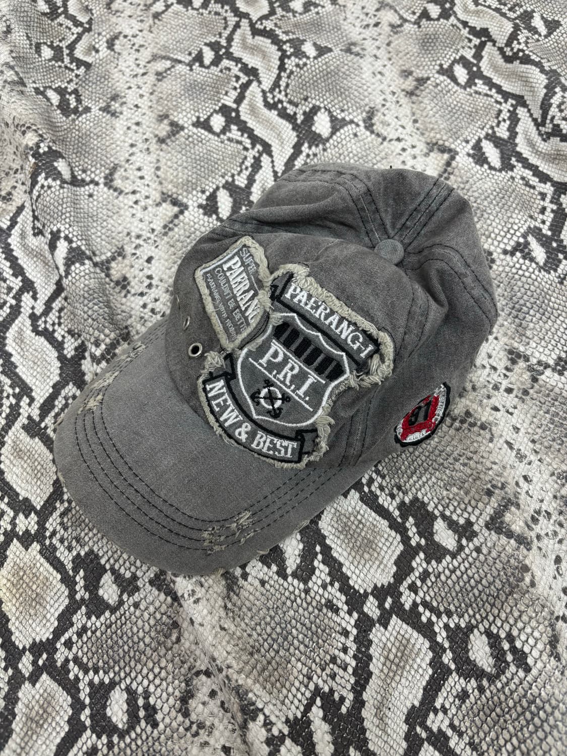1 Patch Detail Grunge Cap (공용 Free) 3.0 상품이미지2